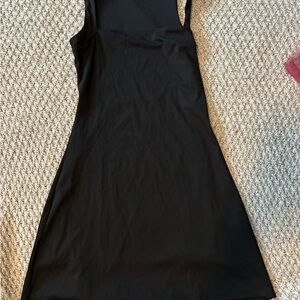 Chic Black Sleeveless Mini Dress